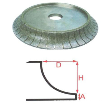 De calidad superior de la venta caliente 9 muela de diamante abrasivo venta promoción 7 ruedas de borde de cerámica